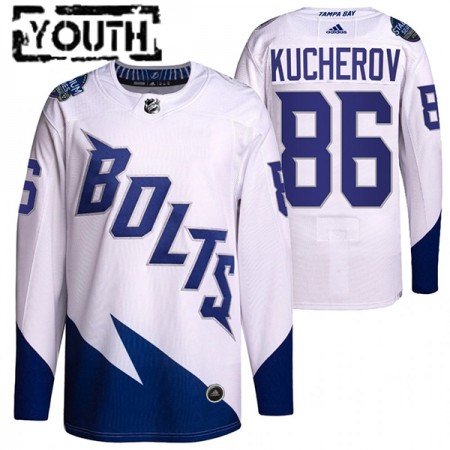 Tampa Bay Lightning Nikita Kucherov 86 Adidas 2022 Stadium Series Authentic Shirt - Kinderen